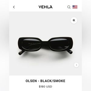 VEHLA Olsen Sunglasses in Black/Smoke